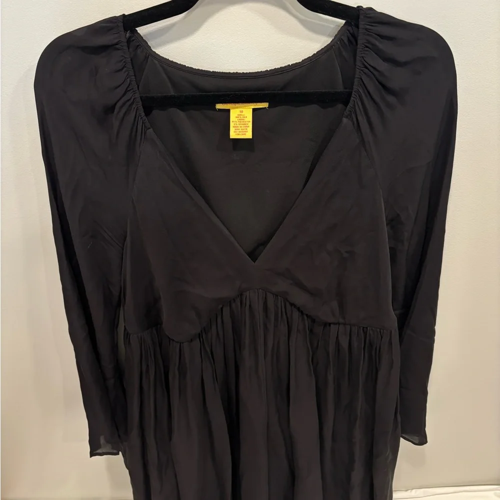 Catherine Malandrino Black Silk Dress - Picture 2 of 15